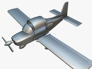 Grumman AA-5B Tiger - 3D Printable Model 3D Print Model