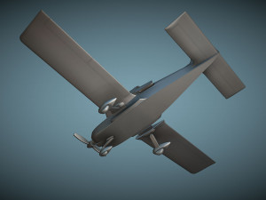 Grumman AA-5B Tiger - 3D Printable Model 3D Принт Модель