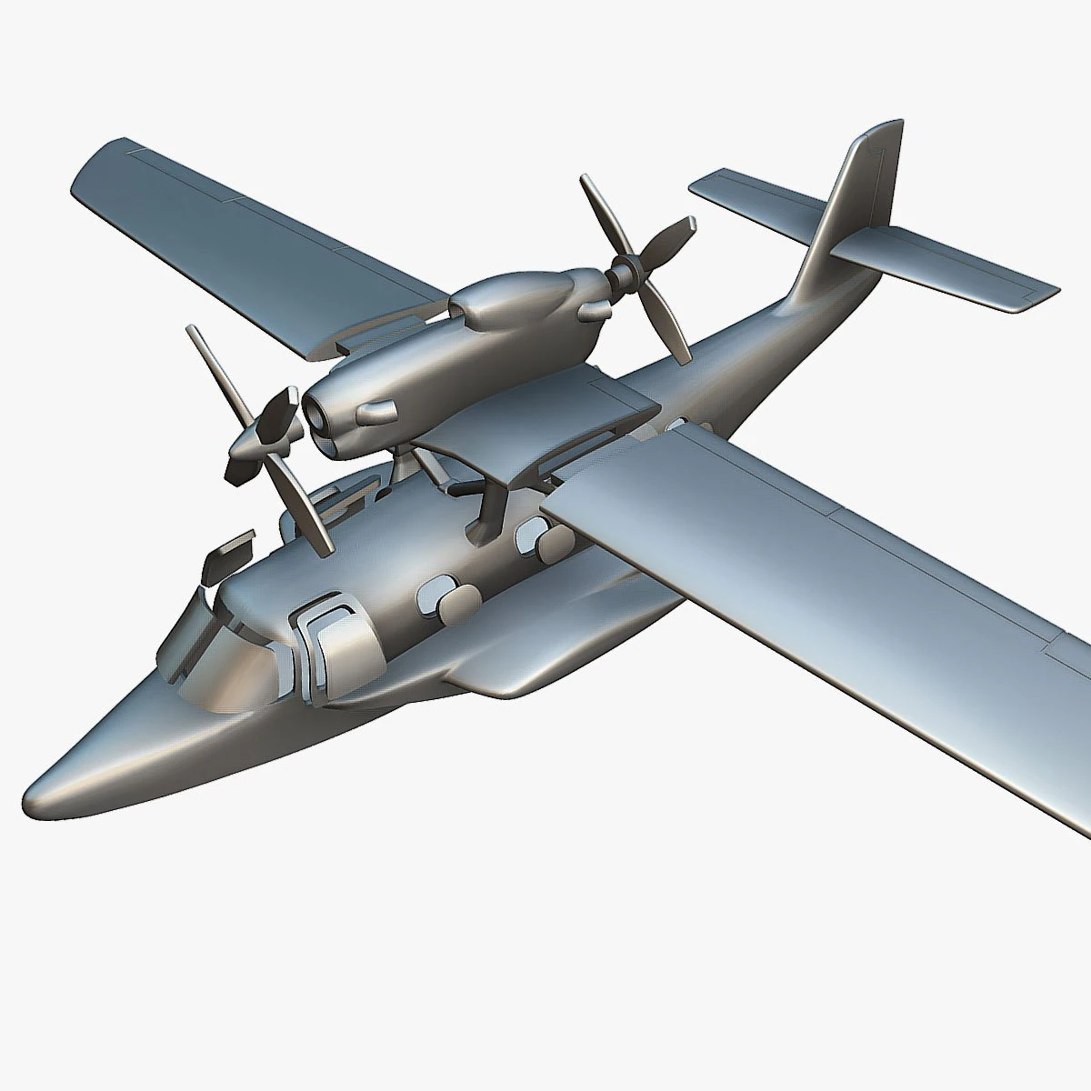 Dornier CD-2 Seastar - 3D Printable Model 3D Print Model .c4d .max .obj .3ds .fbx .stl .blend 