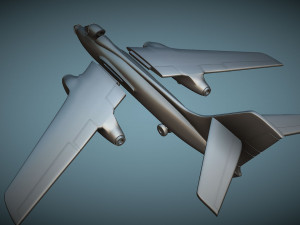 SNCASO Sud-Ouest SO4050 Vautour IIB - 3D Printable Model 3D Принт Модель