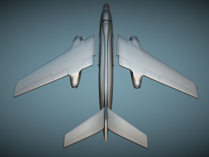 SNCASO Sud-Ouest SO4050 Vautour IIB - 3D Printable Model 3D Принт Модель