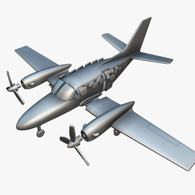 Cessna 425 Corsair - 3D Printable Model 3D Print Model .c4d .max .obj .3ds .fbx .stl .blend 