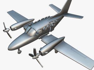 Cessna 425 Corsair - 3D Printable Model 3D Print Model