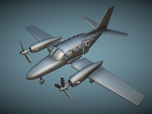 Cessna 425 Corsair - 3D Printable Model 3D Print Model