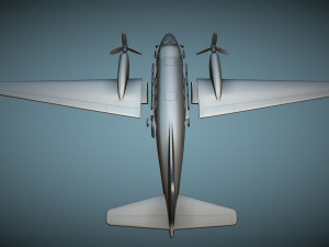 De Havilland DH-104 Dove - 3D Printable Model 3D 프린트 모델
