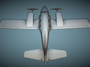Gulfstream American GA-7 Cougar - 3D Printable Model Modelo de impresión 3D