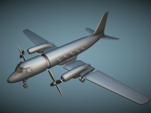 Grumman Gulfstream I G-159 - 3D Printable Model 3Dプリントモデル