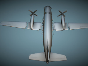 Grumman Gulfstream I G-159 - 3D Printable Model 3Dプリントモデル