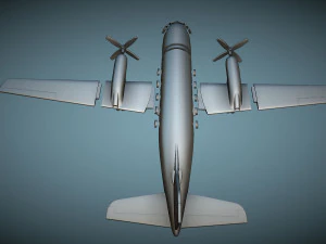 Grumman Gulfstream I G-159 - 3D Printable Model 3D Print Model