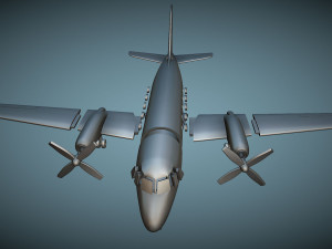 Grumman Gulfstream I G-159 - 3D Printable Model 3Dプリントモデル