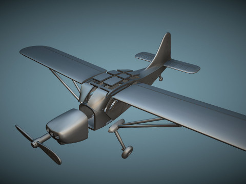 Stinson L-5 Sentinel - 3D Printable Model 3D Принт Модель