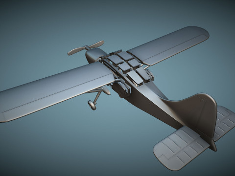 Stinson L-5 Sentinel - 3D Printable Model 3D Принт Модель