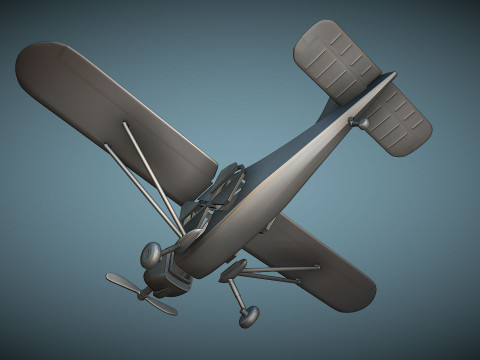 Stinson L-5 Sentinel - 3D Printable Model 3D Принт Модель
