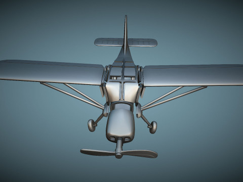Stinson L-5 Sentinel - 3D Printable Model 3D Принт Модель