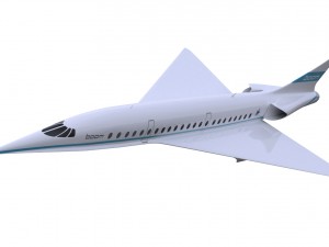 boom xb-1 supersonic airplane 3D Model