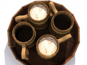 beer mug 3D मॉडल