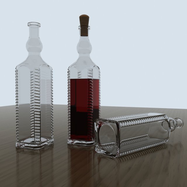 bottle 01 Modelo 3D .c4d .max .obj .3ds .fbx .stl .blend 