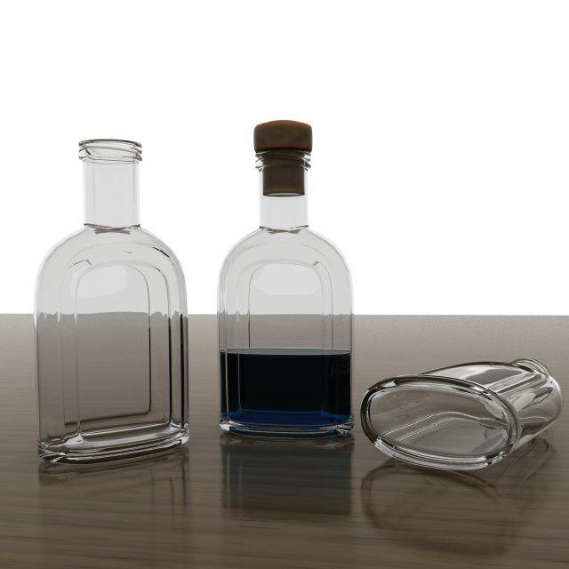 bottle 03 3D 모델 .c4d .max .obj .3ds .fbx .stl .blend 