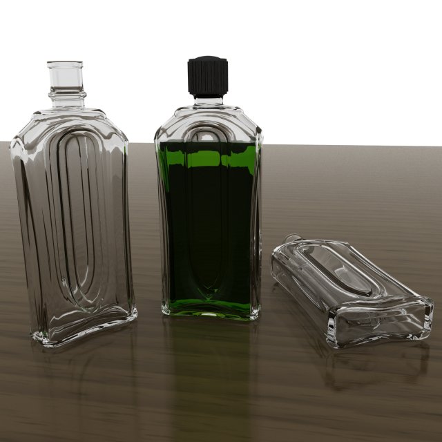 bottle 05 Model 3D .c4d .max .obj .3ds .fbx .stl .blend 