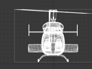 helicopter Model 3D
