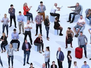 dosch 3d - lopoly people vol2 3D Model