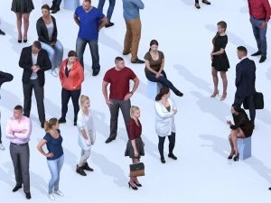 dosch 3d - lopoly people vol2 3D Model
