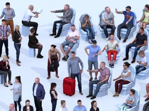 dosch 3d - lopoly people vol2 3D Модель