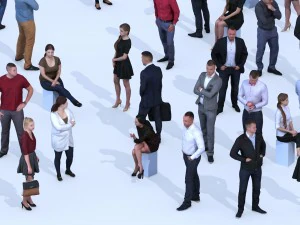 dosch 3d - lopoly people vol2 3D Model