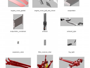 DOSCH 3D - Agricultural Tractor Details 3D-Modell