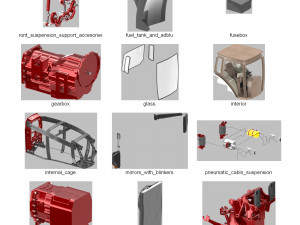 DOSCH 3D - Agricultural Tractor Details 3D-Modell