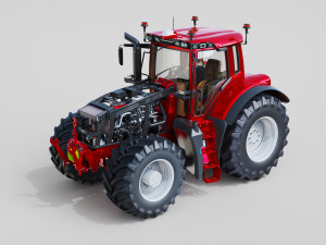 DOSCH 3D - Agricultural Tractor Details 3D-Modell