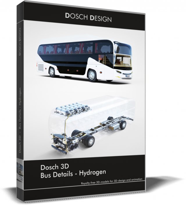 DOSCH 3D - Bus Details - Hydrogen Modelo 3D .c4d .max .obj .3ds .fbx .stl .blend 