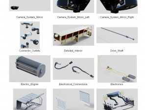 DOSCH 3D - Bus Details - Hydrogen Modelo 3D