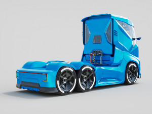 DOSCH 3D - Futuristic Truck Details - Hydrogen 3D Model