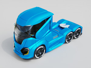 DOSCH 3D - Futuristic Truck Details - Hydrogen 3D Model