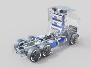 DOSCH 3D - Futuristic Truck Details - Hydrogen 3D Model
