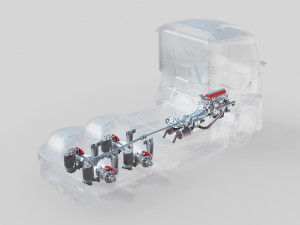 DOSCH 3D - Futuristic Truck Details - Hydrogen 3D Model
