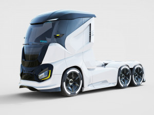 DOSCH 3D - Futuristic Truck Details - Electric 3D Model
