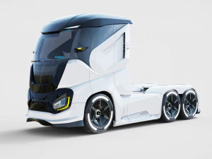 DOSCH 3D - Futuristic Truck Details - Electric 3D Model