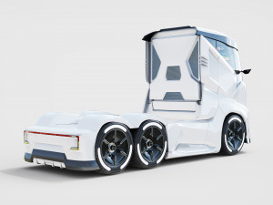 DOSCH 3D - Futuristic Truck Details - Electric 3D Model