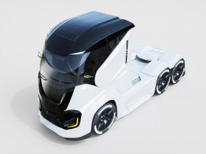 DOSCH 3D - Futuristic Truck Details - Electric 3D Model