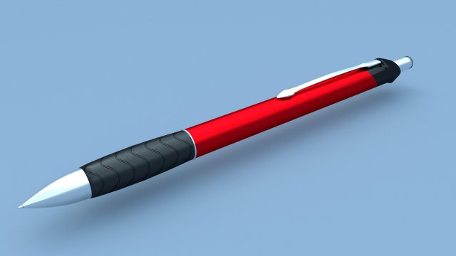 ballpen 3D 모델 .c4d .max .obj .3ds .fbx .stl .blend