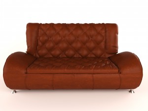 soft sofa leather Modelo 3D