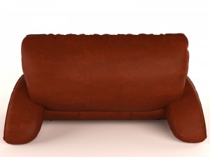 soft sofa leather Modelo 3D