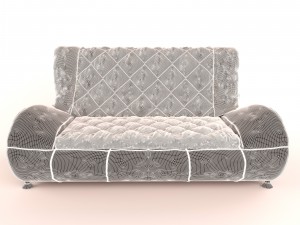soft sofa leather Modelo 3D