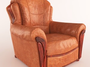 chair leather Modelo 3D