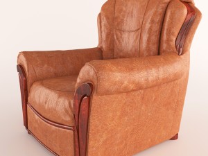 chair leather Modelo 3D