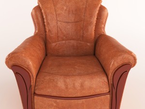chair leather Modelo 3D