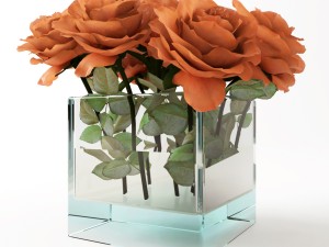 rose orange 3D Model
