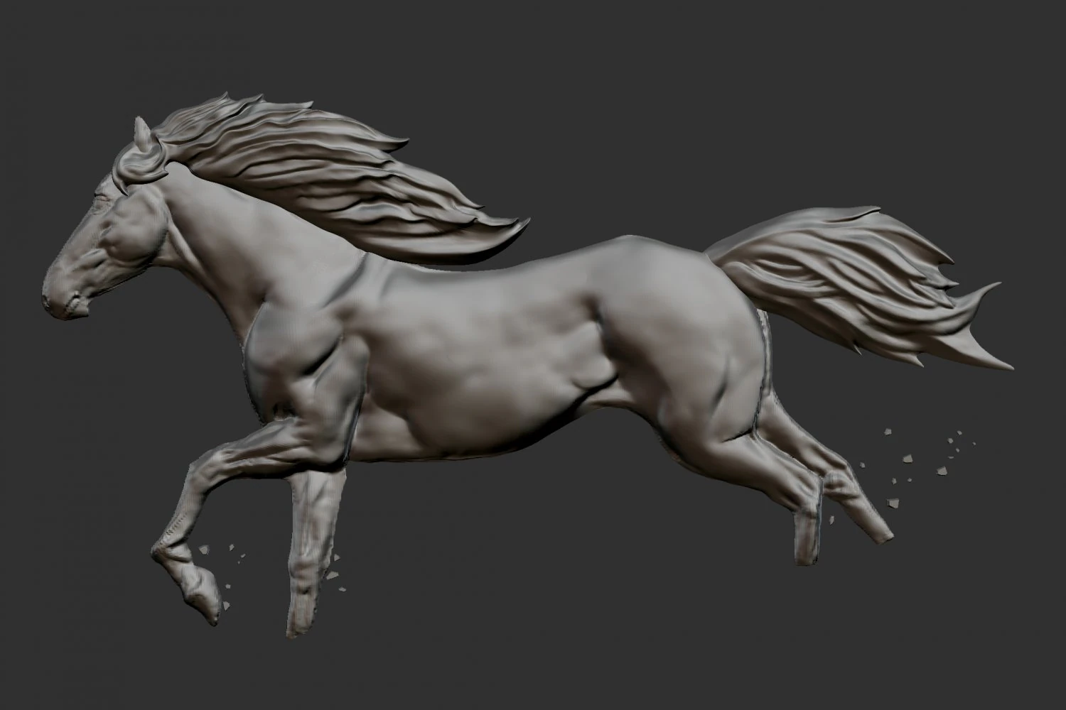 horse 3D Print Model .c4d .max .obj .3ds .fbx .stl .blend 